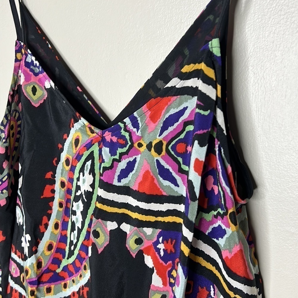 ANTHROPOLOGIE HD IN PARIS Moon Struck Asymmetrical 100% Silk Cami Top Si… - Picture 12 of 14